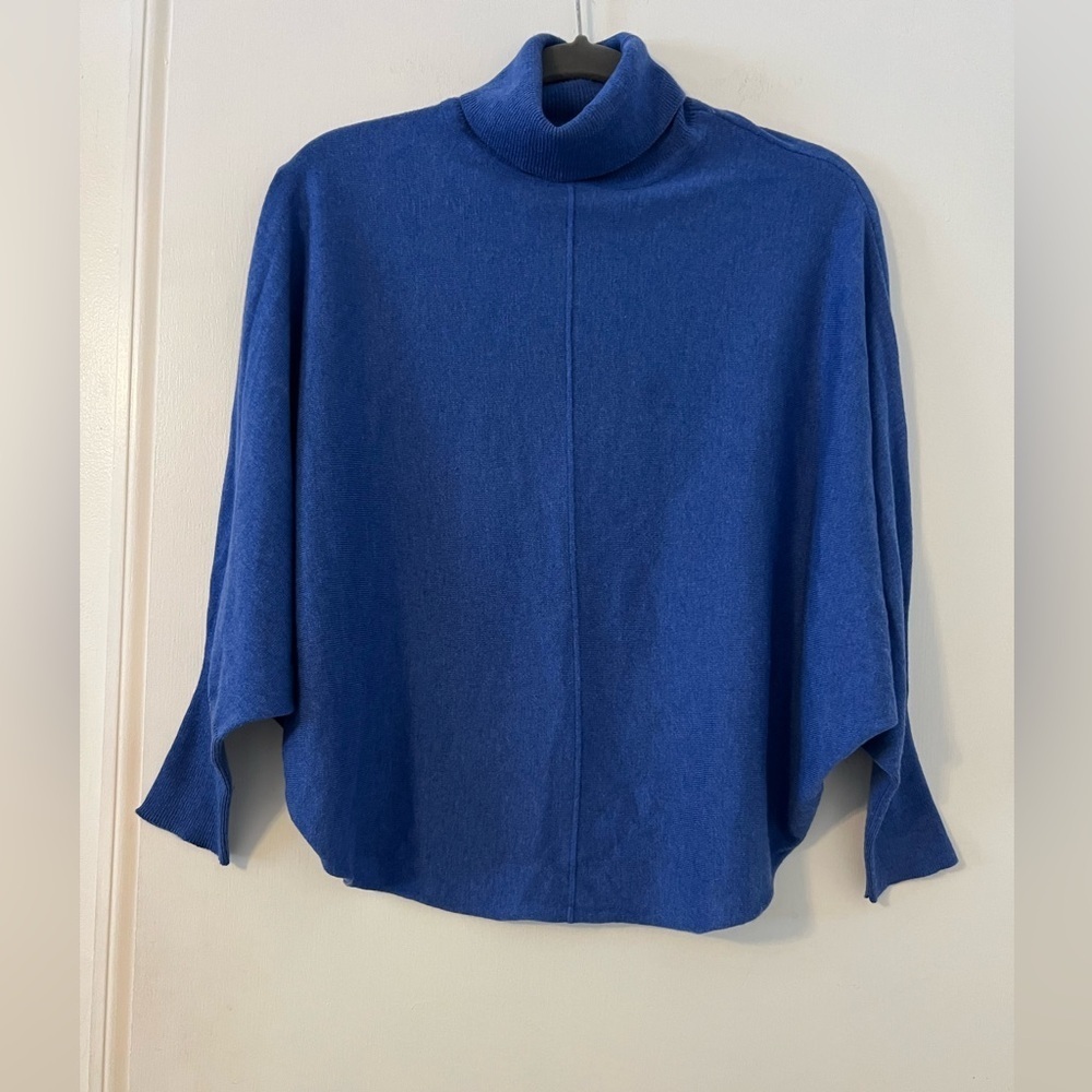Cashmere Kerisma cobalt Blue turtle Neck Sweater size M